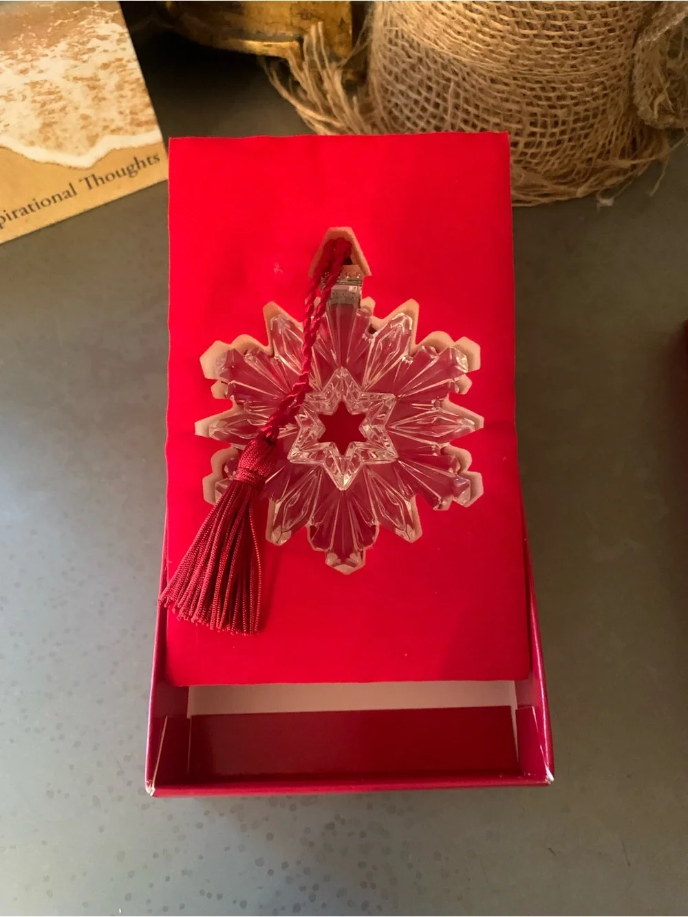 Waterford Marquis Crystal NEW IN BOX, Crystal SNOWFLAKE ornament, 2005, 135304.